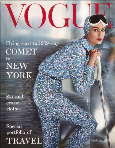 Скиорски екип на корицата на Vogue, 1959 г.